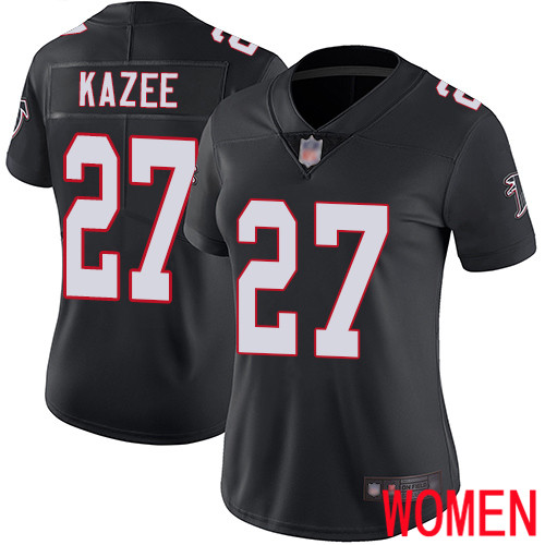 Atlanta Falcons Limited Black Women Damontae Kazee Alternate Jersey NFL Football #27 Vapor Untouchable
